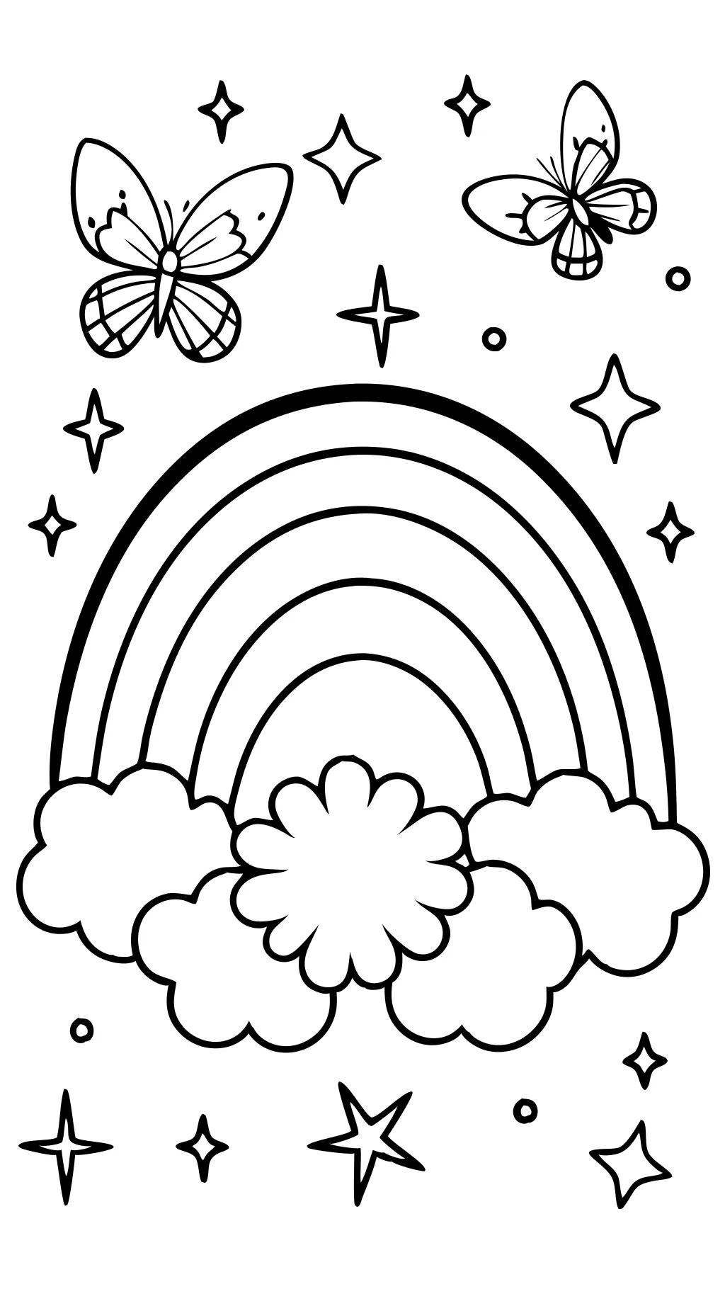 rainbow coloring pages printable